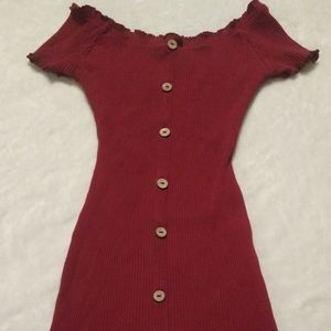 Magenta / burgundy dress